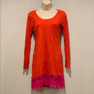 pretty Josie Natori cotton sleep shirt, SzXS